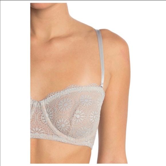 Free People Starla Underwire Demi Bra Skies 34C - Picture 3 of 9